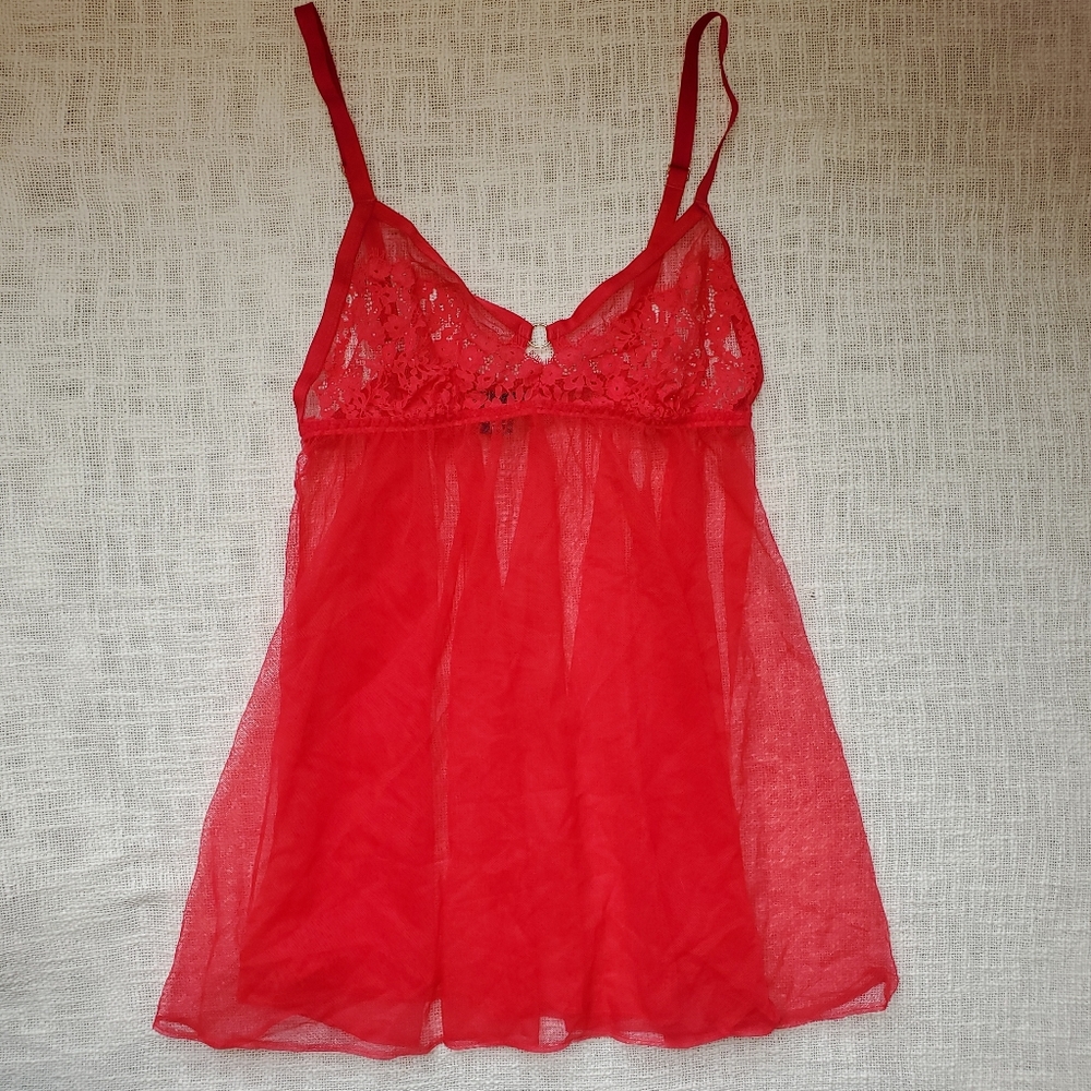 Red colored Babydoll